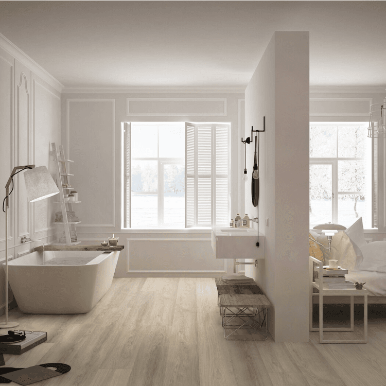 Lame XL de sol PVC effet bois clipsable woody blond Gerflor - 149.2 cm x 22.9 cm x 0.57 cm