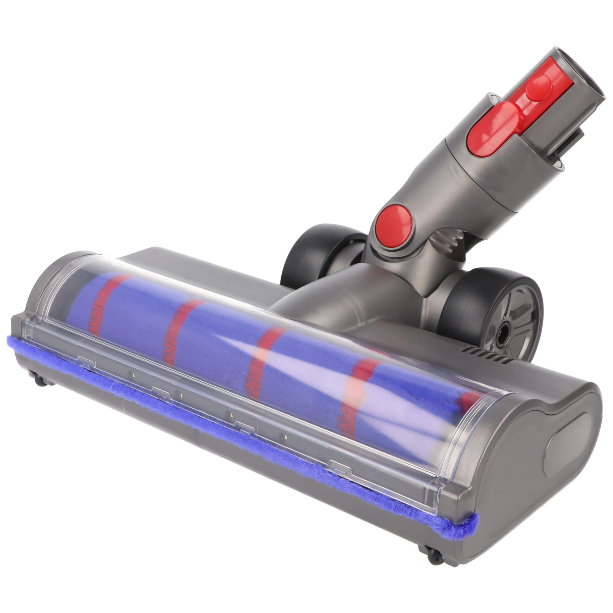 Suceur pour sols durs, rouleau souple adapté pour Dyson V7, V8, V10, V11, V15, motorisé, avec 4 feux avant à LED, rotation flexible à 180°